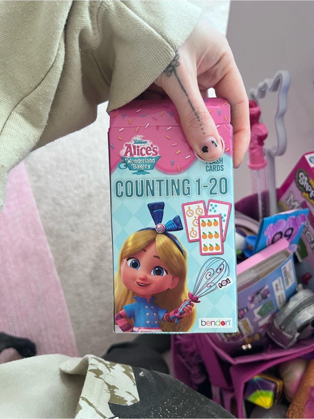 🕸️(10 for $10) Counting 1-20 Flash Cards - Pink